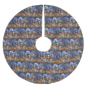 Jupon De Sapin En Polyester Brossé Cavalier King Charles Spaniel Halloween Éffrayant (Devant)