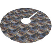 Jupon De Sapin En Polyester Brossé Cavalier King Charles Spaniel Noël Festive (Angle)