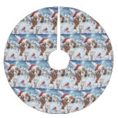 Jupon De Sapin En Polyester Brossé Cavalier King Winter Wonderland Noël Joie (Devant)