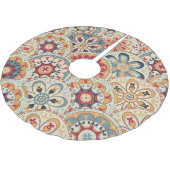Jupon De Sapin En Polyester Brossé Cercles Abstraits : Papier peint couleur tendance (Angle)