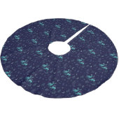 Jupon De Sapin En Polyester Brossé Cerf bleu au clair de lune (Angle)
