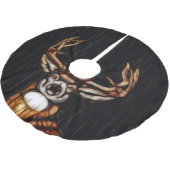 Jupon De Sapin En Polyester Brossé Cerf en bois rustique campagne unique ferme (Angle)