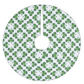 Jupon De Sapin En Polyester Brossé Champ de Shamrock (Devant)