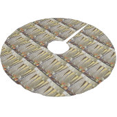 JUPON DE SAPIN EN POLYESTER BROSSÉ CHAMPAGNE DELIGHT TREE SKIRT (Angle)