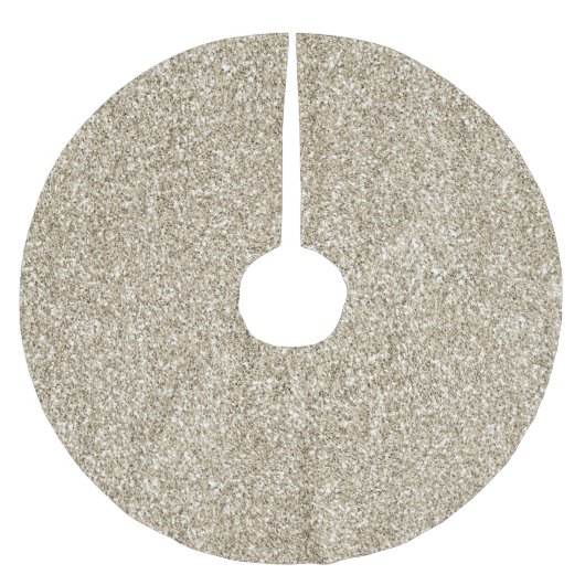 Jupon De Sapin En Polyester Brossé Champagne Gold Glitzy Parties scintillant (Devant)