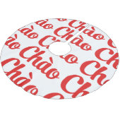 Jupon De Sapin En Polyester Brossé Chào / Hello ~ Vietnam / Vietnamien / Tiêt Viêt (Angle)