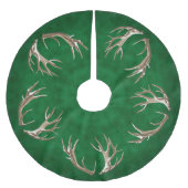 Jupon De Sapin En Polyester Brossé Chasseur Green Deer Antlers (Devant)