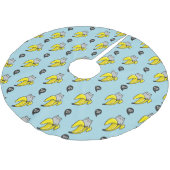 Jupon De Sapin En Polyester Brossé Chat en banane (Angle)