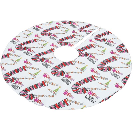 Jupon De Sapin En Polyester Brossé Chatons Chatons Chatons (Angle)