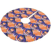 Jupon De Sapin En Polyester Brossé Chats de Noël (Angle)