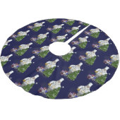 Jupon De Sapin En Polyester Brossé Chef du Père Noël doux (Angle)