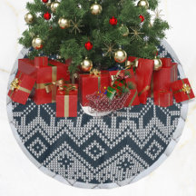 Chemise de Noël laide tricotée blanche et bleu mar