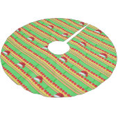 Jupon De Sapin En Polyester Brossé Chemise de Noël Santa Hat (Angle)