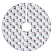 Jupon De Sapin En Polyester Brossé CHÈQUE | voeux de Noël Bébé Chèvre Baisers Nigéria (Devant)