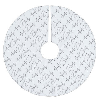 Jupon De Sapin En Polyester Brossé Cheval Heartbeat