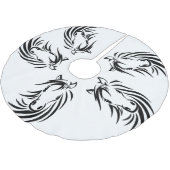 Jupon De Sapin En Polyester Brossé Cheval noir (Angle)