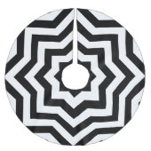 Jupon De Sapin En Polyester Brossé Chevron noir et blanc (Devant)