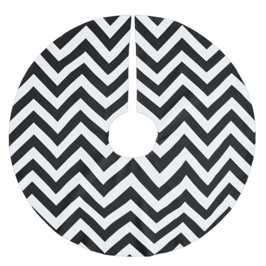 Jupon De Sapin En Polyester Brossé Chevron Zig Zag (Devant)