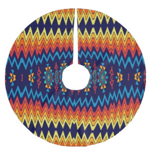 Jupon De Sapin En Polyester Brossé Chevrons et conception d'abrégé sur losange