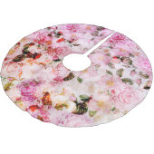 Jupon De Sapin En Polyester Brossé Chic Joli Push Pink Rose Floral (Angle)