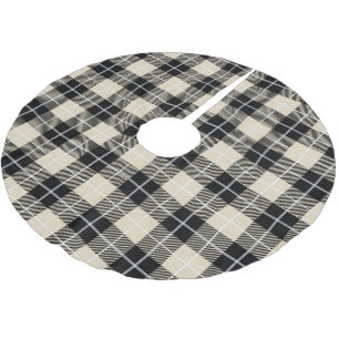Jupon De Sapin En Polyester Brossé Chic Thompson Camel Tartan Plaid Motif