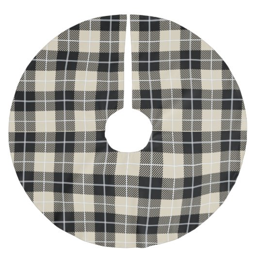 Jupon De Sapin En Polyester Brossé Chic Thompson Camel Tartan Plaid Motif (Devant)