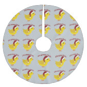 Jupon De Sapin En Polyester Brossé Chick de Noël (Devant)