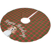 Jupon De Sapin En Polyester Brossé Chien Beagle aquarelle personnalisé (Angle)