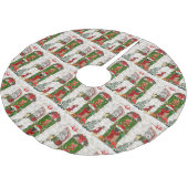 Jupon De Sapin En Polyester Brossé Chien berger allemand Noël (Angle)