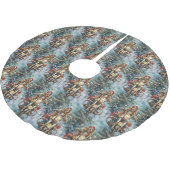 Jupon De Sapin En Polyester Brossé Chien Cocker Spaniel à moto Noël (Angle)