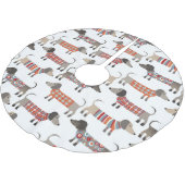 Jupon De Sapin En Polyester Brossé Chien de saucisse Dachshund (Angle)