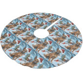 Jupon De Sapin En Polyester Brossé Chien d'hiver belge Malinoi Wonderland Noël (Angle)