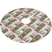 Jupon De Sapin En Polyester Brossé Chihuahua Chien Noël (Angle)