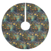 Jupon De Sapin En Polyester Brossé Chihuahua Noël Festive Voyage (Devant)