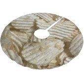 Jupon De Sapin En Polyester Brossé Chips de pommes de terre (Angle)