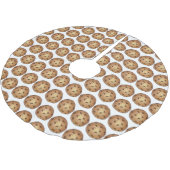 Jupon De Sapin En Polyester Brossé Chocolat Chaud Chip Cookies Snack Alimentation Bou (Angle)