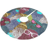 Jupon De Sapin En Polyester Brossé Chouette dans la couronne (Angle)