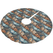 Jupon De Sapin En Polyester Brossé Chow Chow Halloween Éffrayant (Angle)