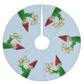 Jupon De Sapin En Polyester Brossé Christmas Elf (Devant)