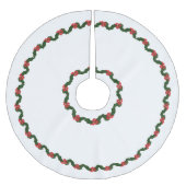 Jupon De Sapin En Polyester Brossé Christmas Holly (Devant)