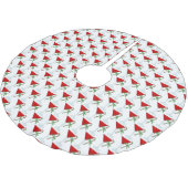 Jupon De Sapin En Polyester Brossé Christmas Martini Cocktail With Candy Canes (Angle)