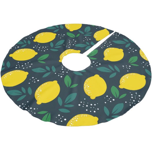 Jupon De Sapin En Polyester Brossé Citron (Angle)