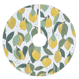 Jupon De Sapin En Polyester Brossé Citron Tropical : Vintage clair sans joint