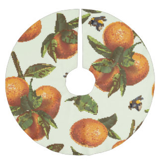 Jupon De Sapin En Polyester Brossé Citrus & Bumblebee : Vintage sans fil
