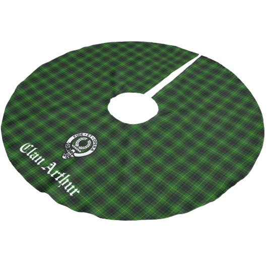 Jupon De Sapin En Polyester Brossé Clan Arthur / MacArthur Crest & Tartan (Angle)