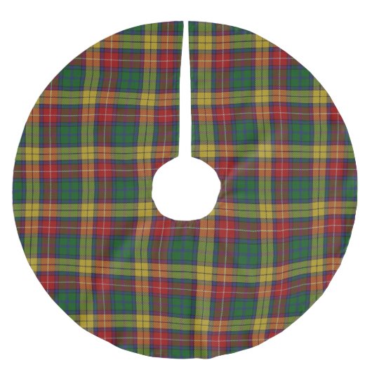 Jupon De Sapin En Polyester Brossé Clan Buchanan Tartan (Devant)