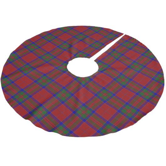 Jupon De Sapin En Polyester Brossé Clan écossais MacGillivray rouge vert bleu Tartan (Angle)