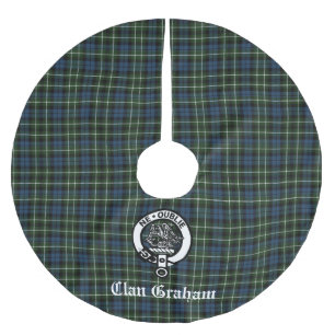 Jupon De Sapin En Polyester Brossé Clan Graham Montrose Tartan & Crest