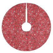 Jupon De Sapin En Polyester Brossé Classic Bandana Red Paisley (Devant)