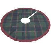 Jupon De Sapin En Polyester Brossé Classic Dark Blue Red Green Plaid Pattern (Angle)